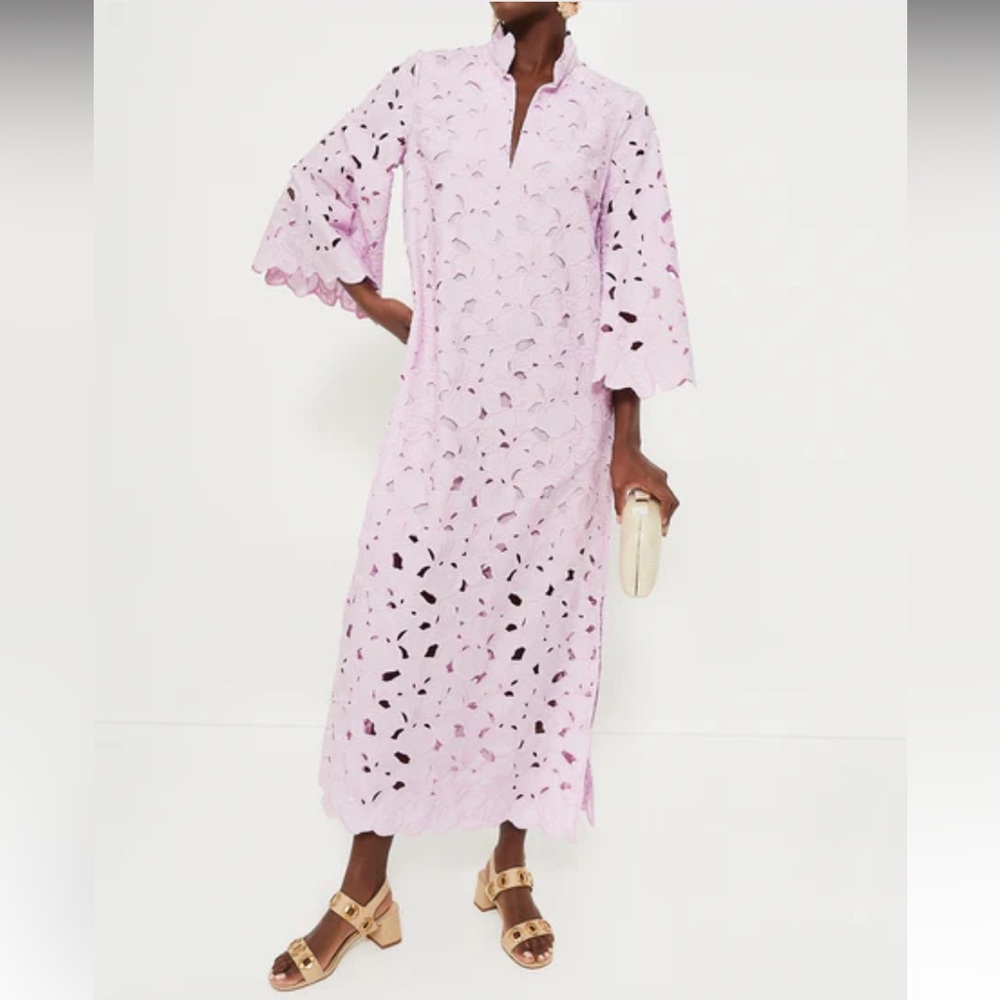 Tuckernuck Lilac Eyelet Maxi Dress - Picture 4 of 10